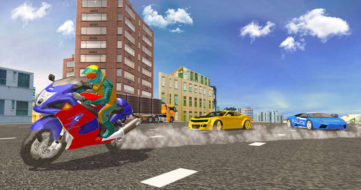 Ήρωας Stunt Spider Bike Simulator