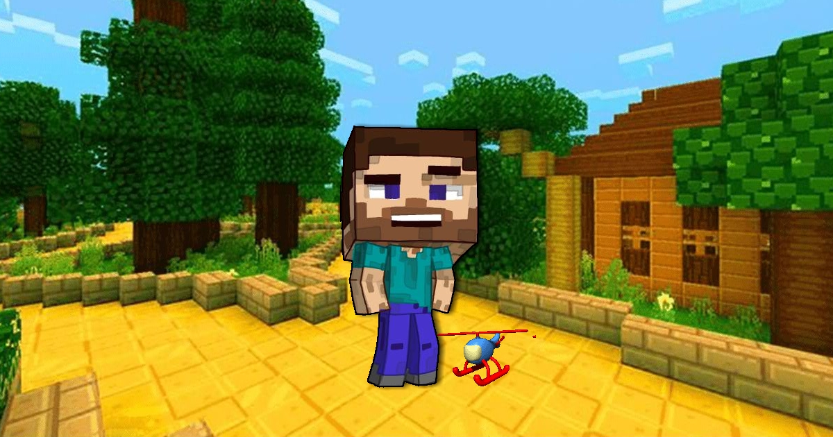 Minecraft Περιπέτεια με Ελικόπτερο