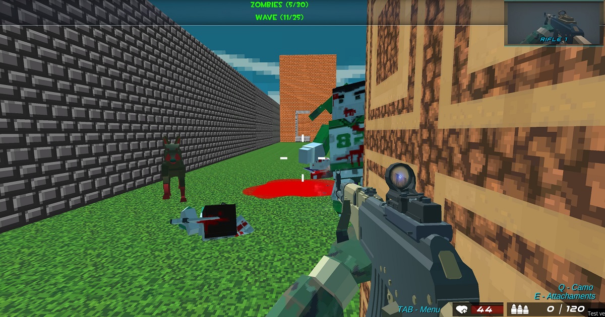 Σκοποβολή Blocky Combat Swat GunGame Survival